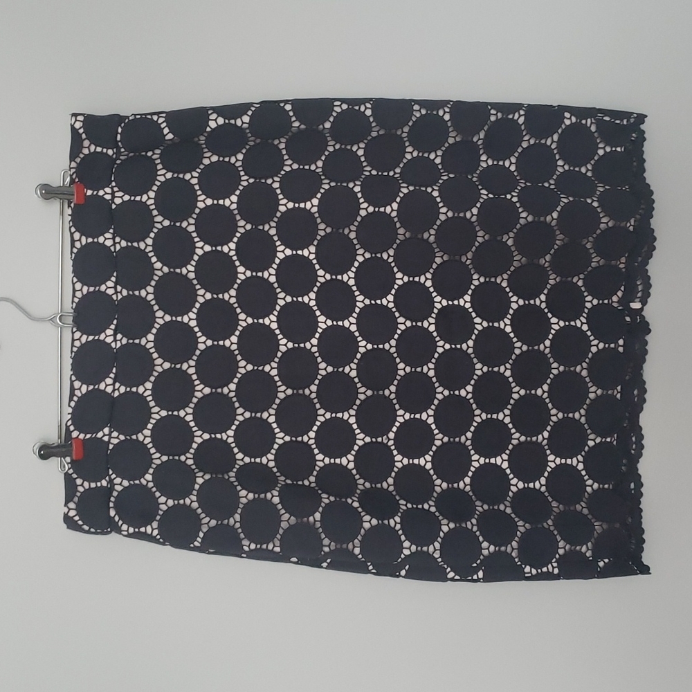 Thick Lacy Overlay Pencil Skirt